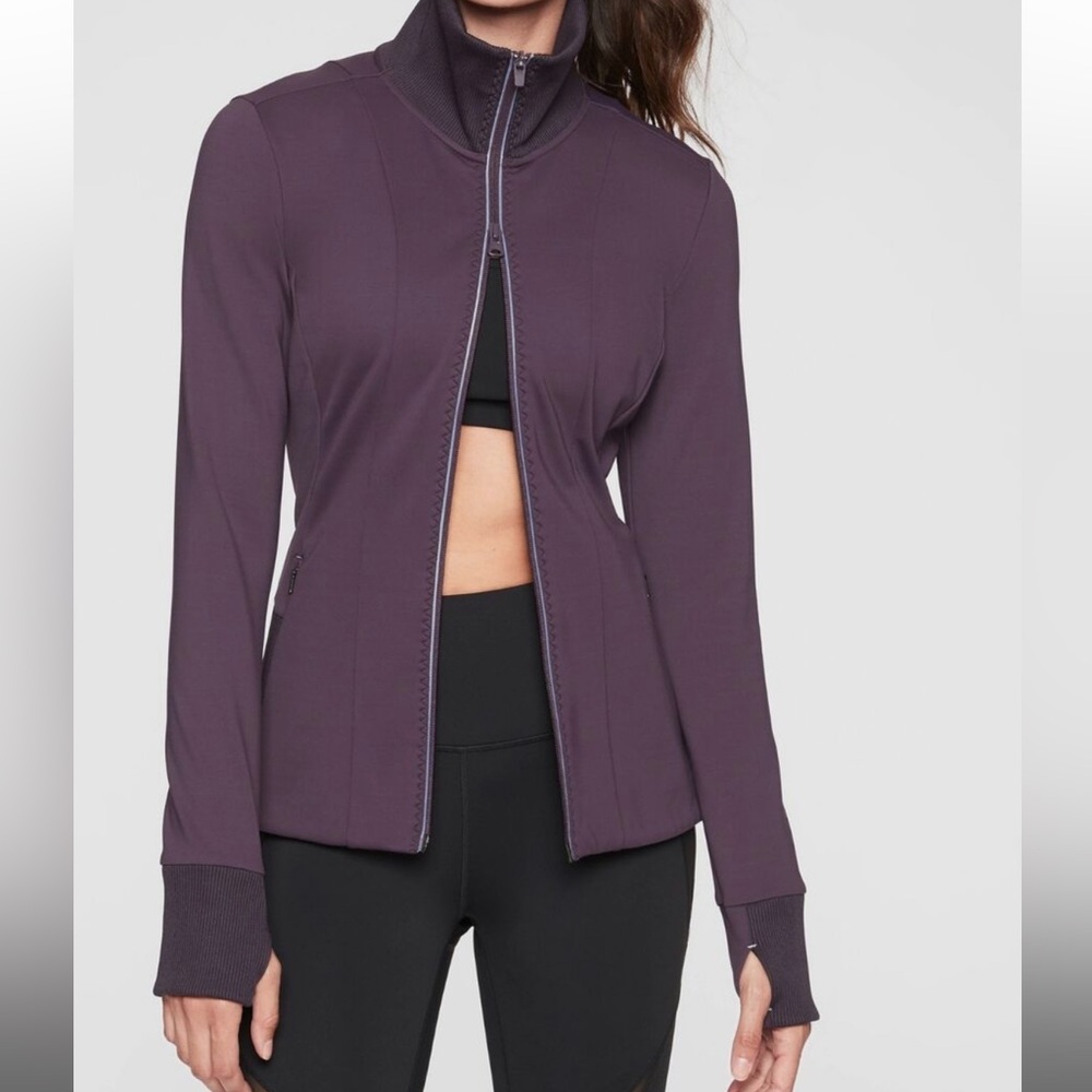 Athleta Ridge Jacket Regal Plum size M Excellent Condition